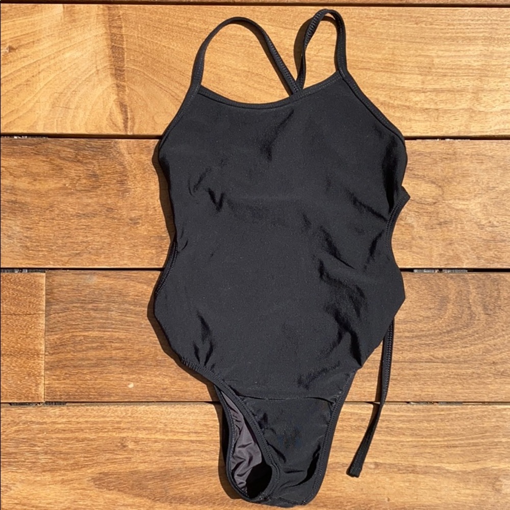 Jolyn black full peice swim suit